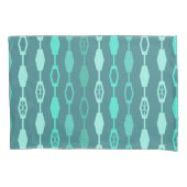 Mid Century Modern Chains Blauwgroen Kussensloop (Voorkant)