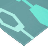 Mid Century Modern Chains Blauwgroen Tafelkleed (Gekanteld)