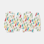 Mid Century Modern Chemistry Test Tube Stripe Bedankdoosjes (Uitgevouwen)