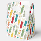 Mid Century Modern Chemistry Test Tube Stripe Bedankdoosjes (Geopend)