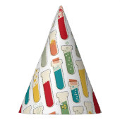 Mid Century Modern Chemistry Test Tube Stripe Feesthoedjes (Links)