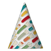 Mid Century Modern Chemistry Test Tube Stripe Feesthoedjes (Rechts)