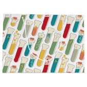 Mid Century Modern Chemistry Test Tube Stripe Groot Cadeauzakje (Achterkant)