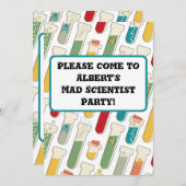 Mid Century Modern Chemistry Test Tube Stripe Kaart (Voorkant / Achterkant)