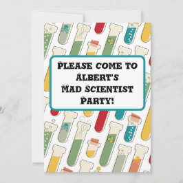 Mid Century Modern Chemistry Test Tube Stripe Kaart