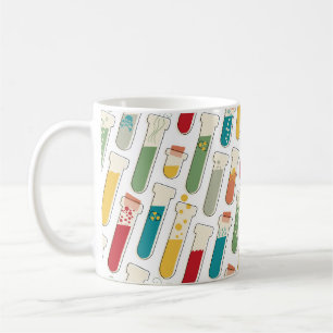 Mid Century Modern Chemistry Test Tube Stripe Koffiemok