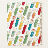 Mid Century Modern Chemistry Test Tube Stripe Planner (Achterkant)
