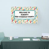 Mid Century Modern Chemistry Test Tube Stripe Spandoek (Beurs)