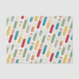 Mid Century Modern Chemistry Test Tube Stripe Tissuepapier