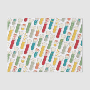 Mid Century Modern Chemistry Test Tube Stripe Tissuepapier