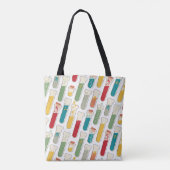 Mid Century Modern Chemistry Test Tube Stripe Tote Bag (Achterkant)
