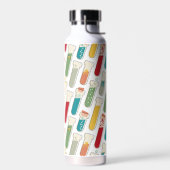 Mid Century Modern Chemistry Test Tube Stripe Waterfles (Links)