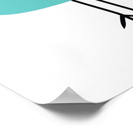 Mid Century Modern Chick Baby Nursery Art Poster (Hoek)