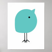 Mid Century Modern Chick Baby Nursery Art Poster (Voorkant)