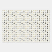 Mid Century Modern Christmas Icons Inpakpapier Vel (Voorkant 3)