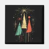 Mid Century Modern Christmas  Magneet (Voorkant)