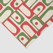 Mid Century Modern Christmas Piquet Modernist Kers Tissuepapier (Detail)