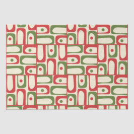 Mid Century Modern Christmas Piquet Modernist Kers Tissuepapier