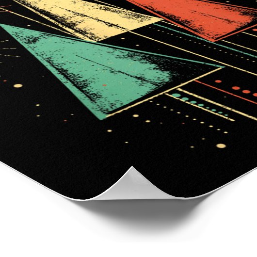 Mid Century Modern Christmas  Poster (Hoek)