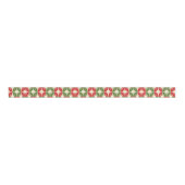 Mid Century Modern Christmas Retro Starbursts Grosgrain Lint (Voorkant)
