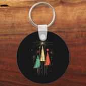 Mid Century Modern Christmas  Sleutelhanger (Voorkant)