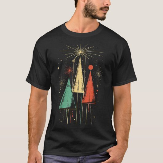 Mid Century Modern Christmas  T-shirt (Voorkant)