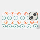 Mid-Century Modern Circle Strings iPhone Hoesje (Achterkant horizontaal)