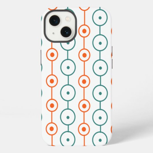 Mid-Century Modern Circle Strings iPhone Hoesje (Achterkant)