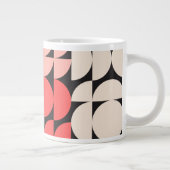 Mid-Century Modern Circles and Semicircles Design Grote Koffiekop (Rechts)