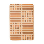 Mid Century Modern Circles Lines Oranje Badmat (Voorkant Verticaal)