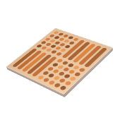 Mid Century Modern Circles Lines Oranje Tegeltje (Zijkant)