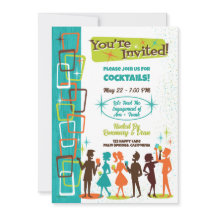 Mid-Century Modern Cocktails Verlovingspartij