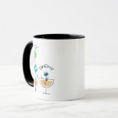 Mid Century Modern Coffee mok Cup Cadeau Kattenrui (Voorkant links)