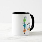 Mid Century Modern Coffee mok Cup Cadeau Kattenrui (Voorkant rechts)