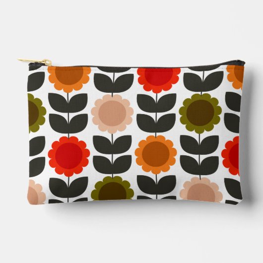  Mid-Century Modern Colored Retro Groovy Flowers  Etui (Voorkant)