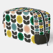  Mid-Century Modern Colored Retro Groovy Flowers  Toilettasje (Rechterhoek)