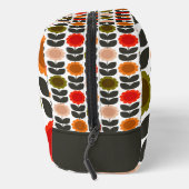  Mid-Century Modern Colored Retro Groovy Flowers  Toilettasje (Rechts)