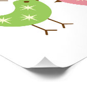 Mid Century Modern Colorful Atomic Birds Pattern  Perfect Poster (Hoek)