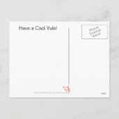 Mid Century Modern 'Cool Yule' MOD Kerstmis Feestdagenkaart (Achterkant)
