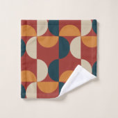 Mid-Century Modern Copper Firefly Bad Handdoek (Wasdoekje)