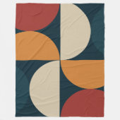 Mid-Century Modern Copper Firefly Fleece Deken (Voorkant)