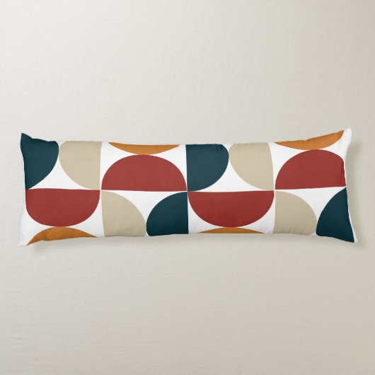 Mid-Century Modern Copper Firefly Lichaamskussen (Achterkant)