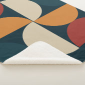 Mid-Century Modern Copper Firefly Sherpa Deken (3/4)