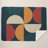 Mid-Century Modern Copper Firefly Sherpa Deken (Voorkant (horizontaal))