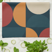 Mid-Century Modern Copper Firefly Theedoek (Gevouwen)