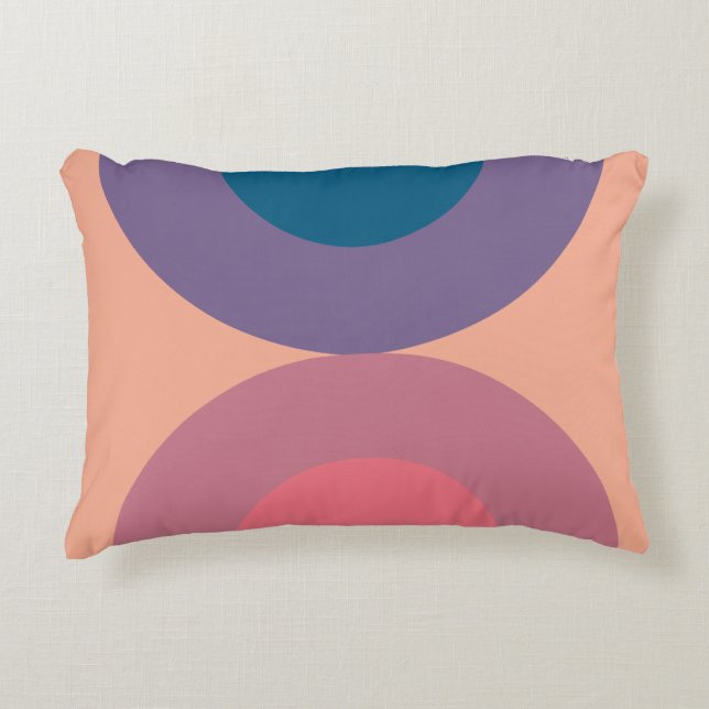 Mid-Century Modern Coral Zee Accent Kussen (Voorkant)