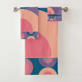 Mid-Century Modern Coral Zee Bad Handdoek