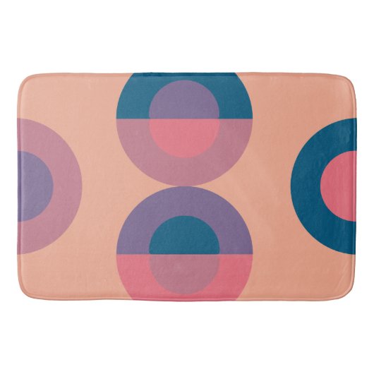 Mid-Century Modern Coral Zee Badmat (Voorkant)