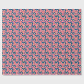 Mid-Century Modern Coral Zee Cadeaupapier (Vlak)
