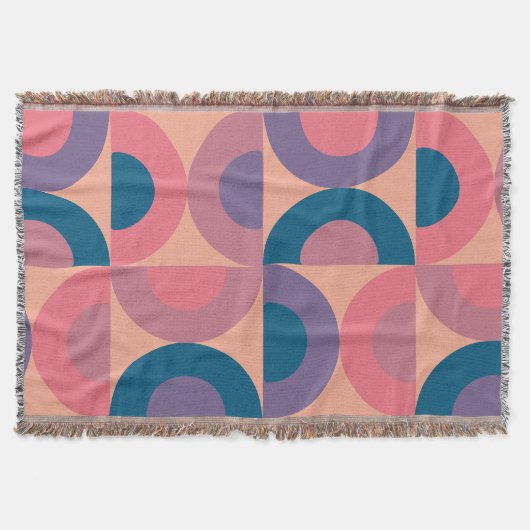 Mid-Century Modern Coral Zee Deken (Voorkant)